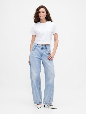 Gap × BÉIS Bio-Baumwolle VintageSoft Crop Graphic T-Shirt