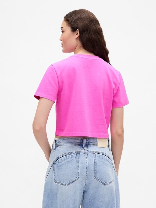 Gap × BÉIS Bio-Baumwolle VintageSoft Crop Graphic T-Shirt Gap × BÉIS Bio-Baumwolle VintageSoft Crop Graphic T-Shirt