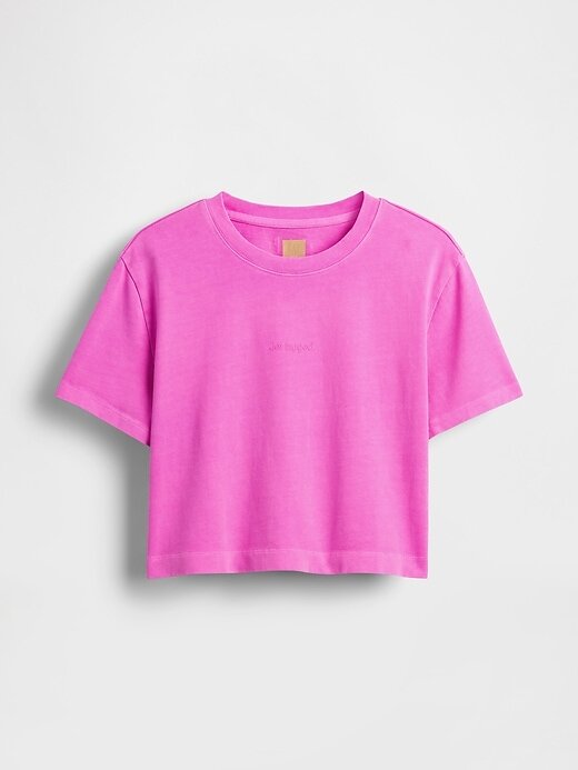 Gap × BÉIS Bio-Baumwolle VintageSoft Crop Graphic T-Shirt Gap × BÉIS Bio-Baumwolle VintageSoft Crop Graphic T-Shirt