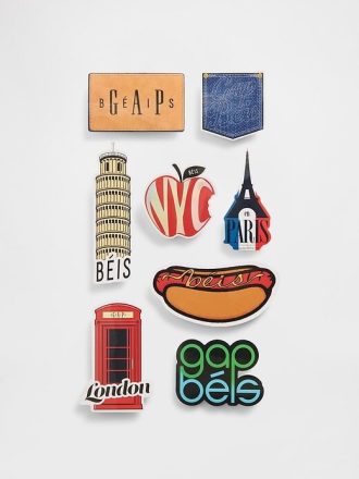 Gap × BÉIS entfernbare Reiseaufkleber (8er-Pack) Gap × BÉIS entfernbare Reiseaufkleber (8er-Pack)