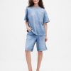 Gap × BÉIS Strick-Denim-Taschen-T-Shirt für Erwachsene Gap × BÉIS Strick-Denim-Taschen-T-Shirt für Erwachsene