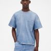 Gap × BÉIS Strick-Denim-Taschen-T-Shirt für Erwachsene Gap × BÉIS Strick-Denim-Taschen-T-Shirt für Erwachsene