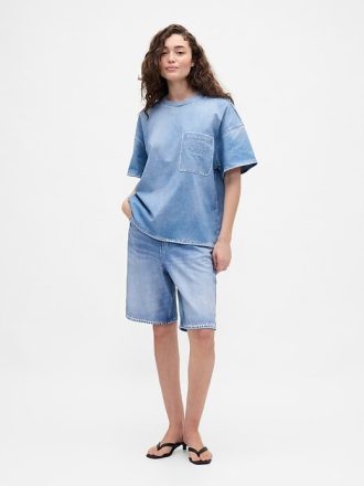 Gap × BÉIS Strick-Jeans-Baggy-Shorts für Erwachsene