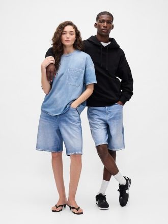 Gap × BÉIS Strick-Jeans-Baggy-Shorts für Erwachsene