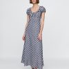 Gap × DÔEN – Midikleid aus 100 % Leinen mit Vichy-Karomuster Gap × DÔEN – Midikleid aus 100 % Leinen mit Vichy-Karomuster