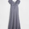 Gap × DÔEN – Midikleid aus 100 % Leinen mit Vichy-Karomuster Gap × DÔEN – Midikleid aus 100 % Leinen mit Vichy-Karomuster