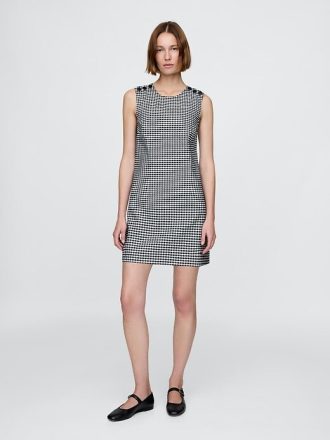 Gap × DÔEN – Minikleid aus Denim mit Gingham-Muster