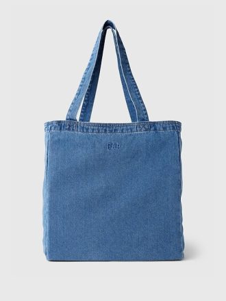 Gap – Denim-Tragetasche mit Bogenlogo