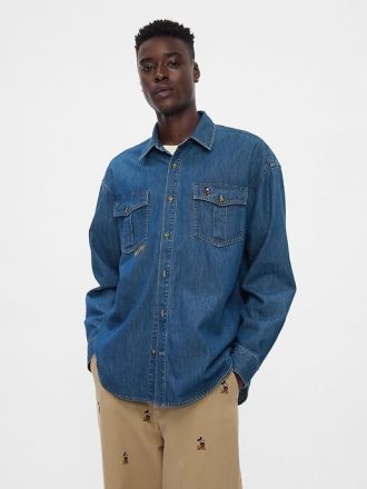 Gap × Disney Denim-Westernhemd