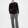 Gap × Disney – Flanell-Pyjamahose mit Totenkopfmotiv für Erwachsene „The Nightmare Before Christmas“ von Tim Burton Gap × Disney – Flanell-Pyjamahose mit Totenkopfmotiv für Erwachsene „The Nightmare Before Christmas“ von Tim Burton