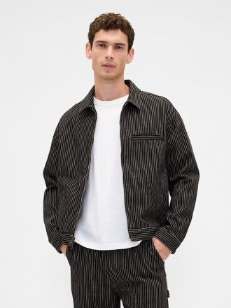 Gap × Disney – Gestreifte Jeansjacke „The Nightmare Before Christmas“ von Tim Burton