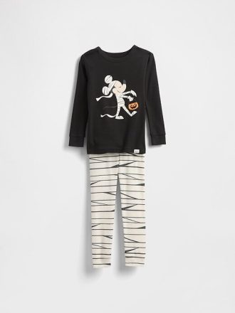 Gap × Disney Halloween-Pyjama-Set aus gebürsteter Bio-Baumwolle für Babys und Kleinkinder