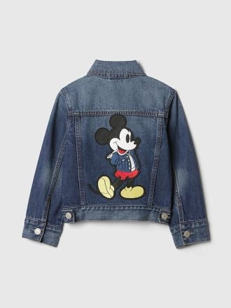 Gap × Disney Jeansjacke mit Mickey-Mouse-Symbol für Babys und Kleinkinder