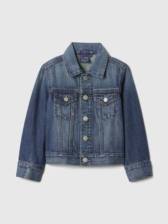 Gap × Disney Jeansjacke mit Mickey-Mouse-Symbol für Babys und Kleinkinder