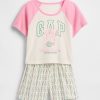 Gap × Disney Kinder-Pyjama-Shorts-Set aus recyceltem Material Gap × Disney Kinder-Pyjama-Shorts-Set aus recyceltem Material