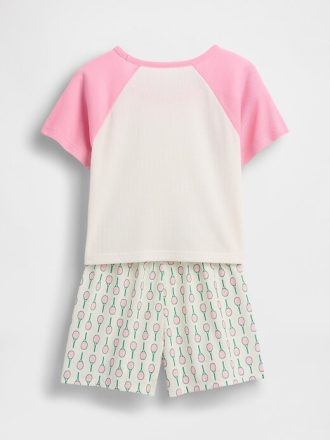 Gap × Disney Kinder-Pyjama-Shorts-Set aus recyceltem Material