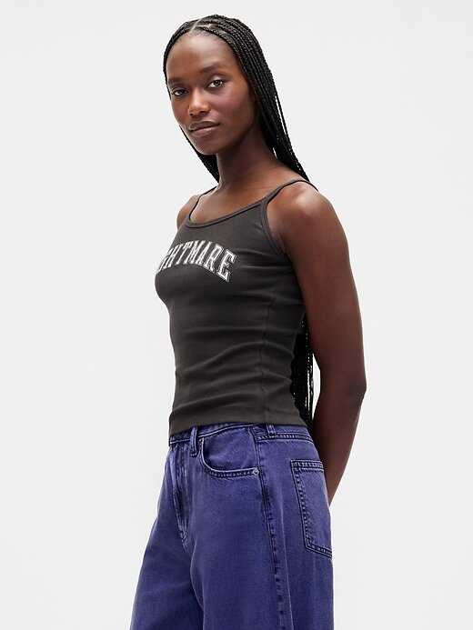 Gap × Disney – Mini-Ripp-Tanktop „The Nightmare Before Christmas“ von Tim Burton Gap × Disney – Mini-Ripp-Tanktop „The Nightmare Before Christmas“ von Tim Burton