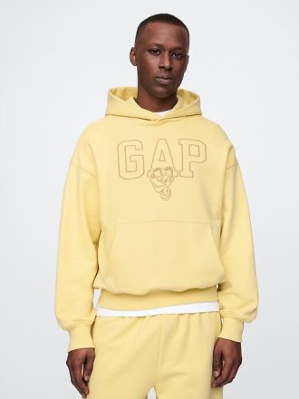 Gap × Disney Oversize-Kapuzenpullover mit Logo für Erwachsene