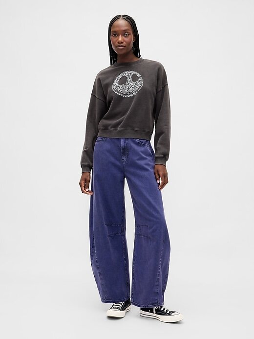 Gap × Disney – Schwerer Totenkopf-Sweatshirt „The Nightmare Before Christmas“ von Tim Burton Gap × Disney – Schwerer Totenkopf-Sweatshirt „The Nightmare Before Christmas“ von Tim Burton