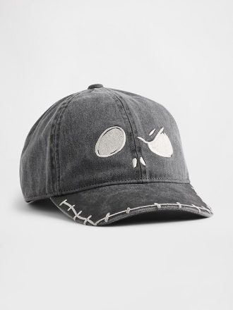 Gap × Disney Tim Burtons „The Nightmare Before Christmas“ Baseballmütze mit Totenkopf für Kinder