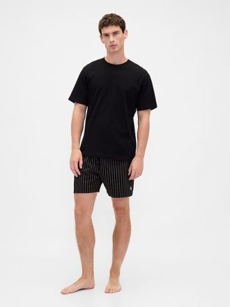 Gap × Disney Tim Burtons „The Nightmare Before Christmas“ – Boxershorts aus Bio-Baumwolle mit Totenkopf-Streifen für Erwachsene