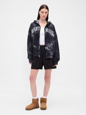 Gap × Disney Tim Burtons „The Nightmare Before Christmas“ – Boxershorts aus Bio-Baumwolle mit Totenkopf-Streifen für Erwachsene