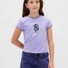 Gap × Disney Tim Burtons „The Nightmare Before Christmas“ Kinder-T-Shirt mit geschrumpfter Grafik Gap × Disney Tim Burtons „The Nightmare Before Christmas“ Kinder-T-Shirt mit geschrumpfter Grafik