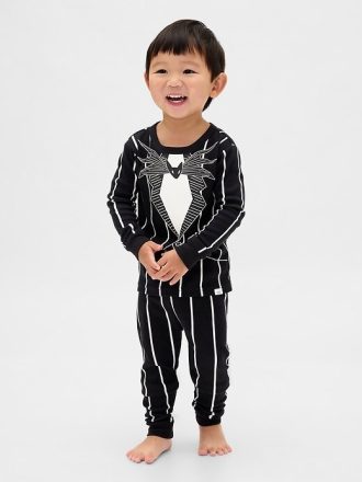 Gap × Disney Tim Burtons „The Nightmare Before Christmas“ Pyjama-Set aus Bio-Baumwolle für Babys und Kleinkinder