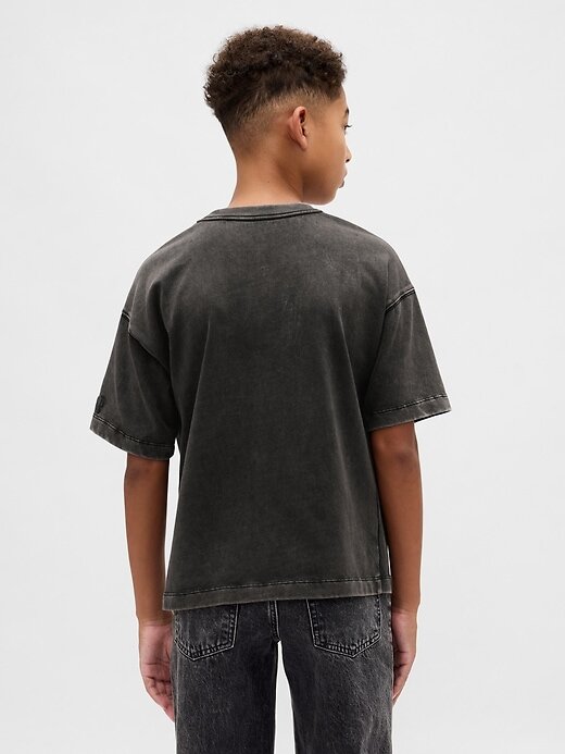 Gap × Disney Tim Burtons „The Nightmare Before Christmas“ Totenkopf-T-Shirt für Kinder Gap × Disney Tim Burtons „The Nightmare Before Christmas“ Totenkopf-T-Shirt für Kinder