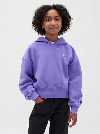 Gap × Disney Tim Burtons „The Nightmare Before Christmas“ VintageSoft Crop Hoodie für Kinder