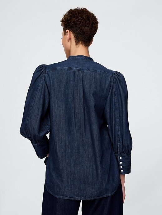Gap × HFR Jeanshemd mit Puffärmeln von N’gai Gap × HFR Jeanshemd mit Puffärmeln von N’gai
