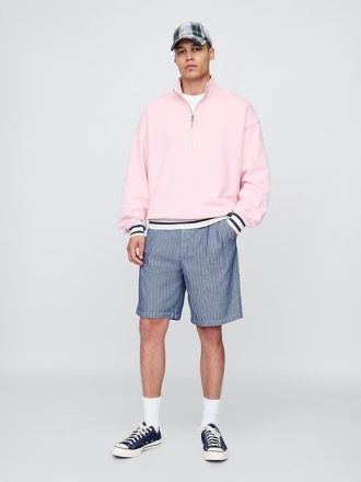 Gap × Malbon 9,5″ Plissee-Baggy-Shorts