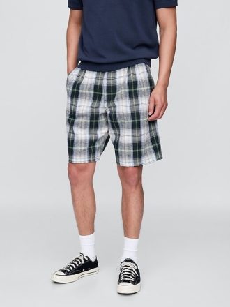 Gap × Malbon 9,5″ Plissee-Baggy-Shorts
