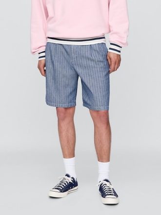 Gap × Malbon 9,5″ Plissee-Baggy-Shorts