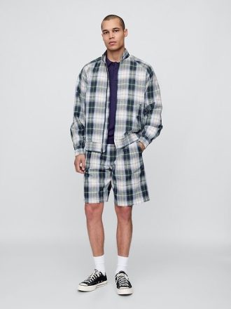 Gap × Malbon Bomberjacke aus Leinen und Baumwolle