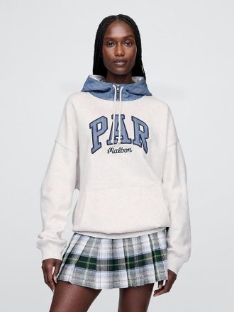 Gap × Malbon Schwerer French Terry-Hoodie für Erwachsene mit Logo