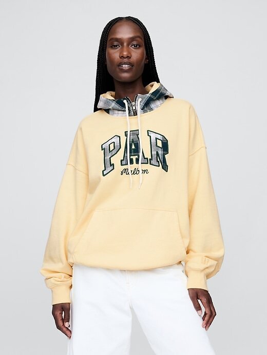 Gap × Malbon Schwerer French Terry-Hoodie für Erwachsene mit Logo Gap × Malbon Schwerer French Terry-Hoodie für Erwachsene mit Logo