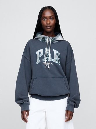 Gap × Malbon Schwerer French Terry-Hoodie für Erwachsene mit Logo