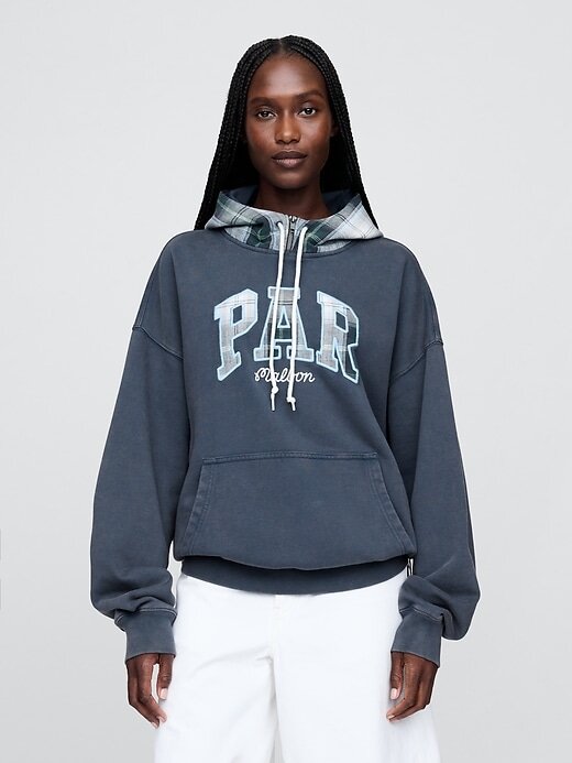 Gap × Malbon Schwerer French Terry-Hoodie für Erwachsene mit Logo Gap × Malbon Schwerer French Terry-Hoodie für Erwachsene mit Logo