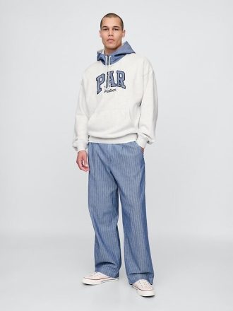Gap × Malbon Schwerer French Terry-Hoodie für Erwachsene mit Logo