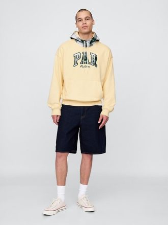 Gap × Malbon Schwerer French Terry-Hoodie für Erwachsene mit Logo