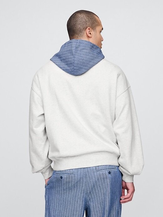 Gap × Malbon Schwerer French Terry-Hoodie für Erwachsene mit Logo Gap × Malbon Schwerer French Terry-Hoodie für Erwachsene mit Logo
