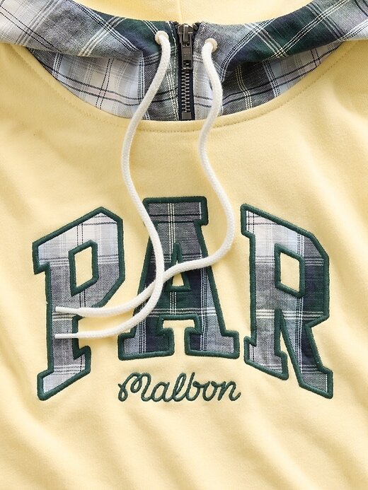Gap × Malbon Schwerer French Terry-Hoodie für Erwachsene mit Logo Gap × Malbon Schwerer French Terry-Hoodie für Erwachsene mit Logo