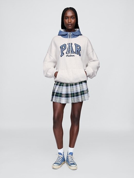 Gap × Malbon Schwerer French Terry-Hoodie für Erwachsene mit Logo Gap × Malbon Schwerer French Terry-Hoodie für Erwachsene mit Logo