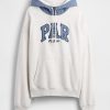 Gap × Malbon Schwerer French Terry-Hoodie für Erwachsene mit Logo Gap × Malbon Schwerer French Terry-Hoodie für Erwachsene mit Logo