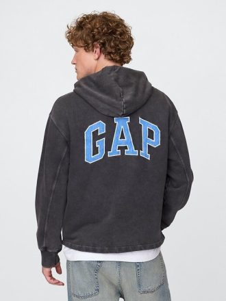 Gap – Schwerer French-Terry-Hoodie mit Logo