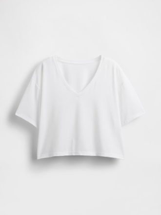 GapFit Breathe – Kurzes T-Shirt mit V-Ausschnitt