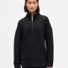 GapFit – Gesteppter Jacquard-Pullover mit halbem Reißverschluss GapFit – Gesteppter Jacquard-Pullover mit halbem Reißverschluss