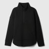 GapFit – Gesteppter Jacquard-Pullover mit halbem Reißverschluss GapFit – Gesteppter Jacquard-Pullover mit halbem Reißverschluss