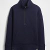 GapFit – Gesteppter Jacquard-Pullover mit halbem Reißverschluss GapFit – Gesteppter Jacquard-Pullover mit halbem Reißverschluss